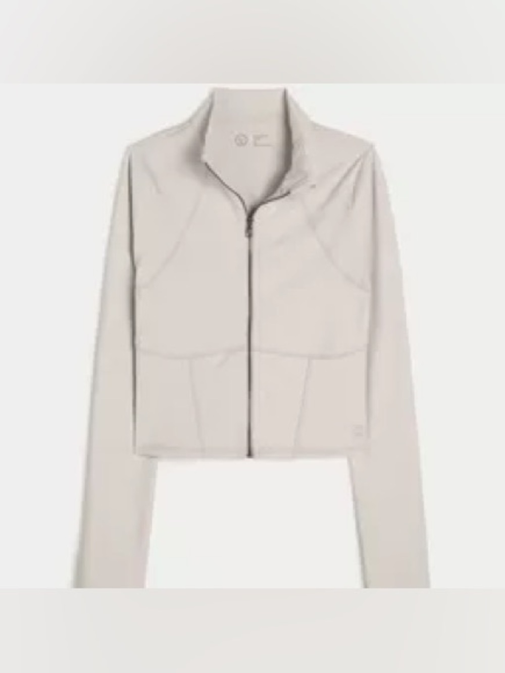 NWOT Gilly Hicks / Hollister Active Boost Zip Up Jacket - Stone